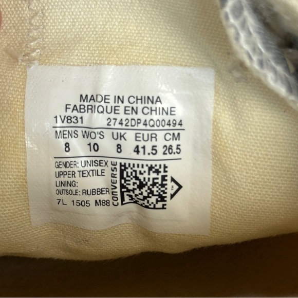 Rare Converse Distressed Aged Look Patriotic Sneakers Mens Size 8 Sz 9.5 Womens - Picture 6 of 8